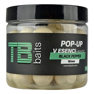 TB Baits Pop-Up White Black Pepper