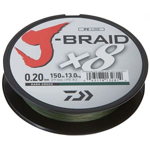 DAIWA J-BRAID X8 ZELENÁ 150m